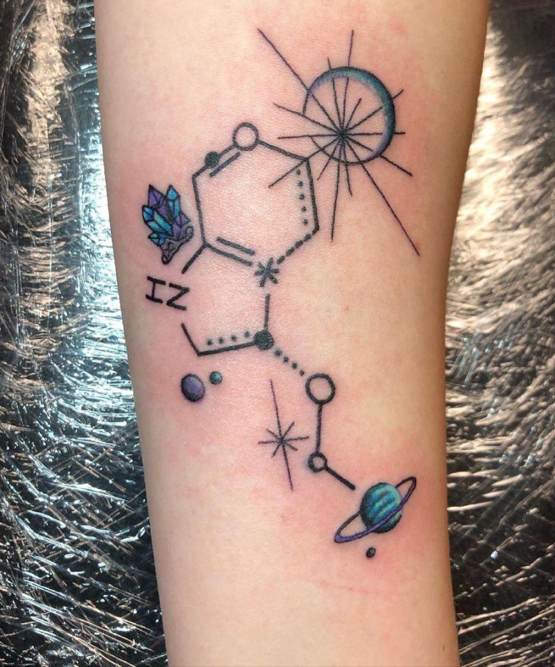 30 Pretty Serotonin Tattoos You Can't Miss