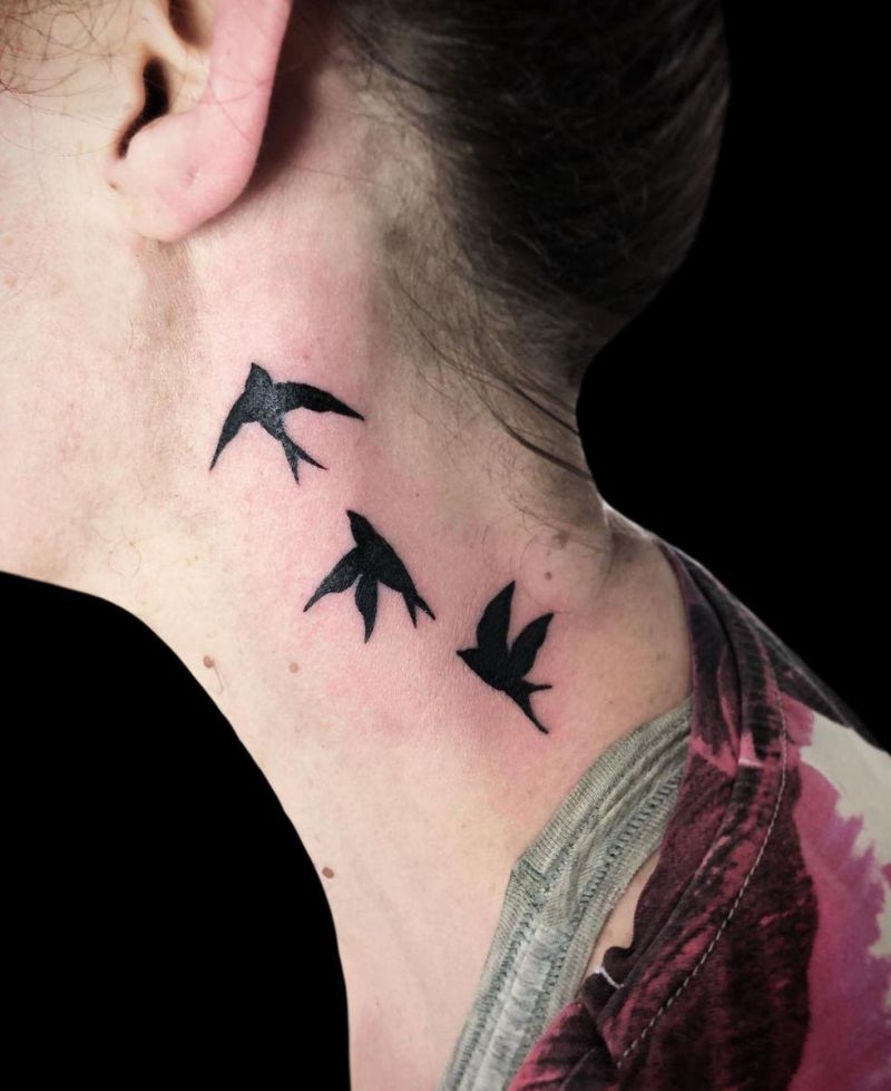 30 Pretty Three Birds Tattoos You Must Love