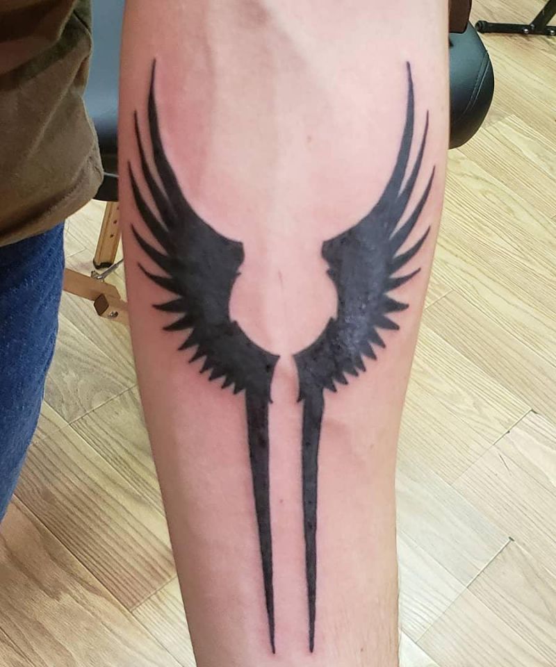 30 Pretty Valkyrie Wings Tattoos for Your Inspiration