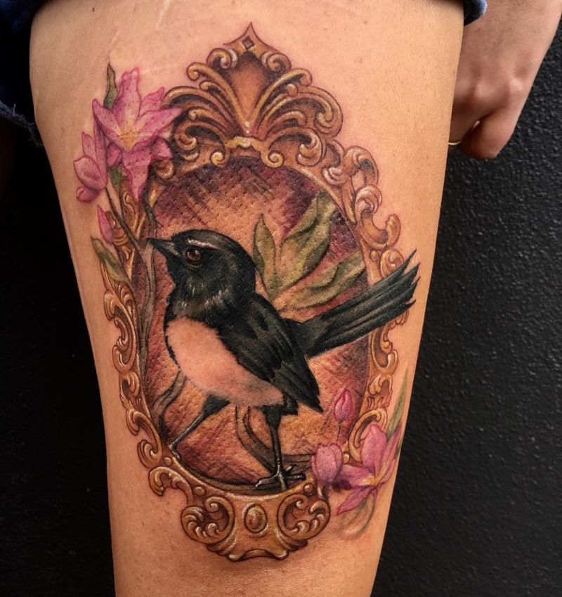 30 Pretty Willy Wagtail Tattoos You Must Love