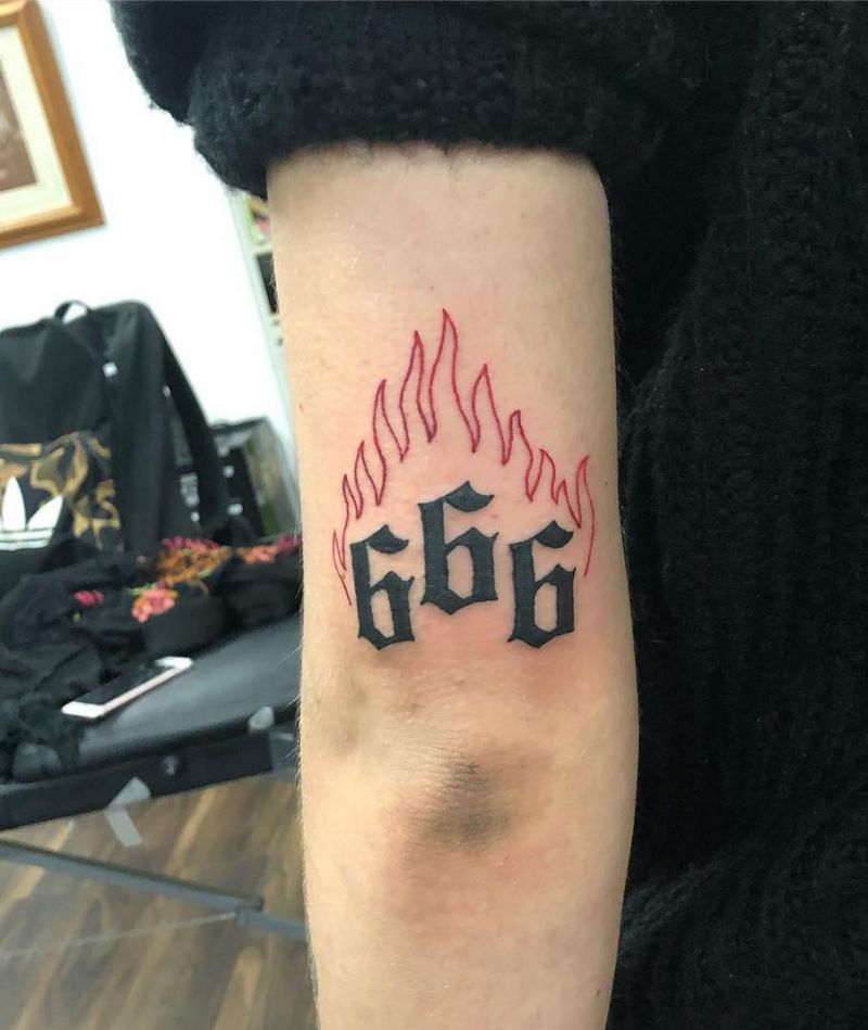 30 Pretty 666 Tattoos to Inspire You