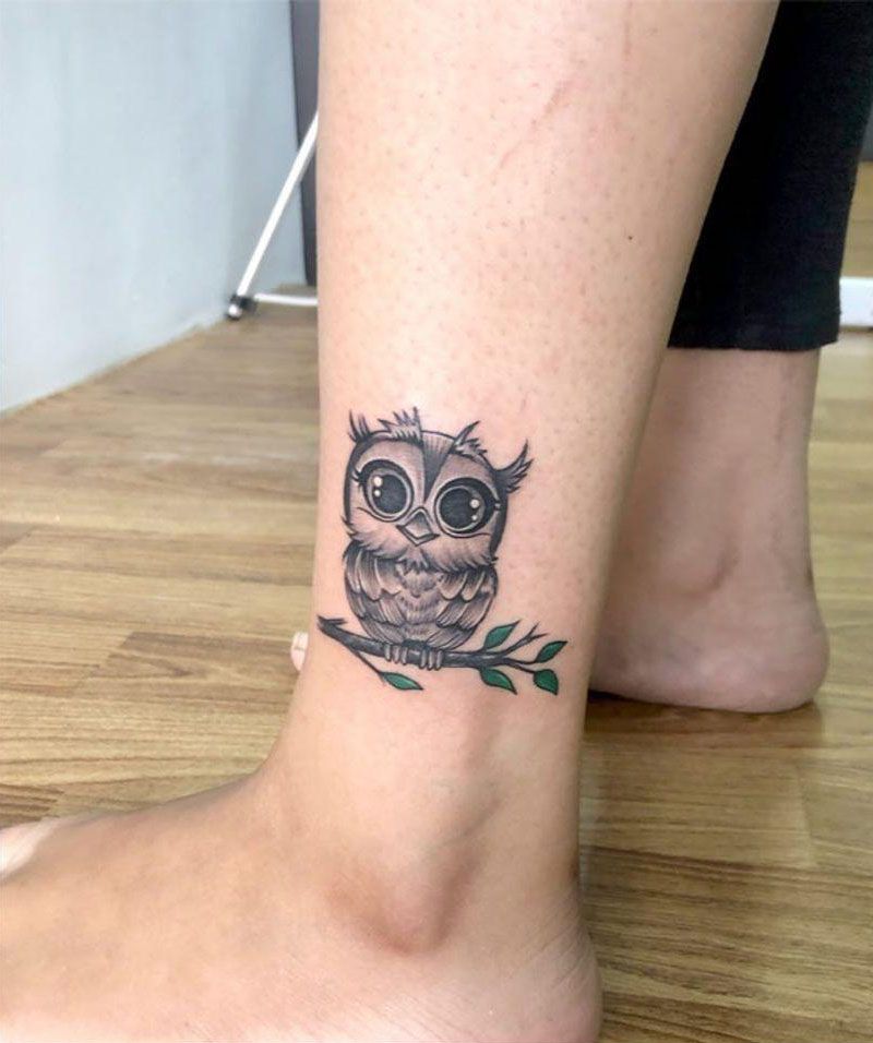 30 Cute Baby Owl Tattoos You Can Copy