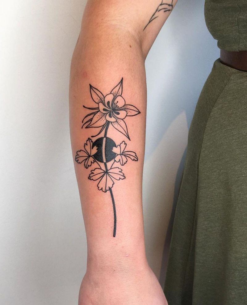 30 Pretty Columbine Tattoos You Will Love