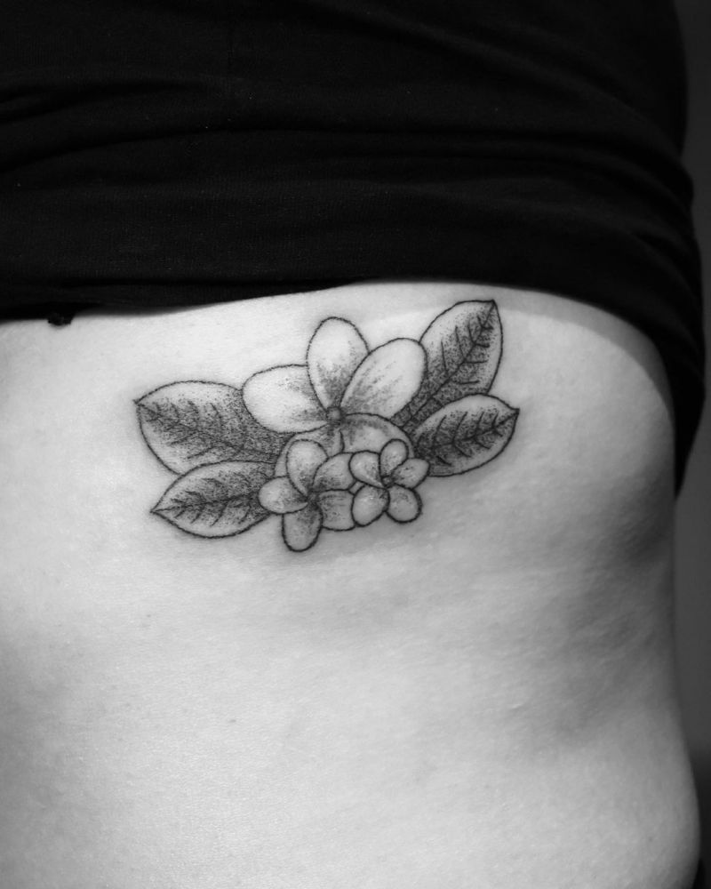 30 Amazing Plumeria Tattoos You Will Love