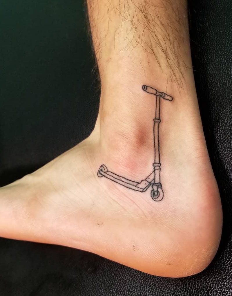 30 Pretty Scooter Tattoos You Will Love