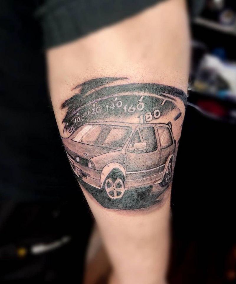 30 Excellent Speedometer Tattoos You Must Try