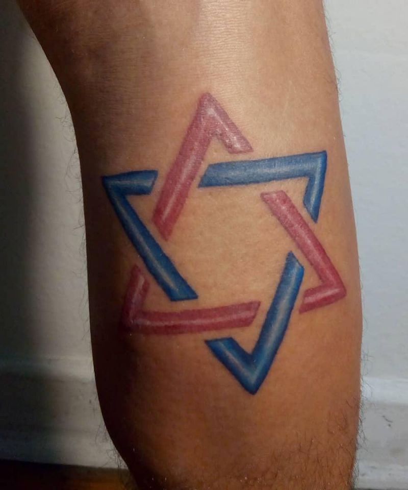 30 Pretty Star of David Tattoos You Must See