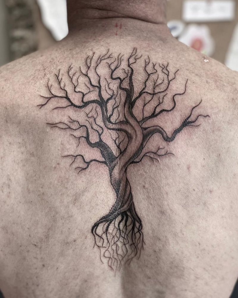 30 Pretty Tree Roots Tattoos for Your Inspiration