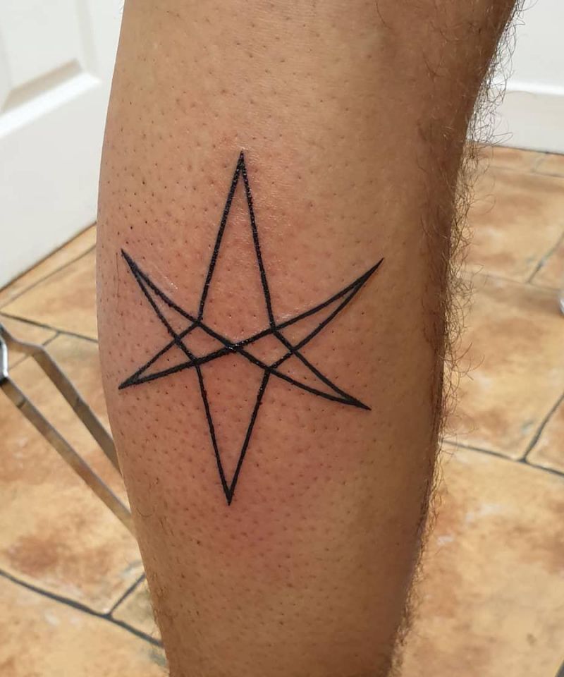 24 Pretty Unicursal Hexagram Tattoos You Can Copy