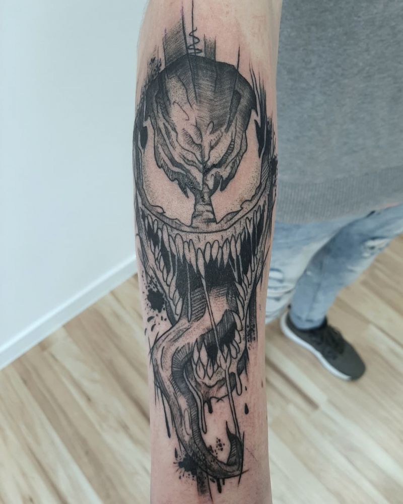 30 Gorgeous Venom Tattoos You Must Try