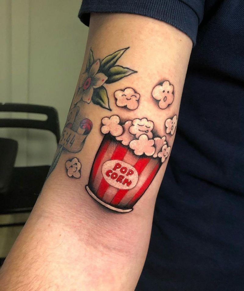 30 Pretty Popcorn Tattoos You Can Copy