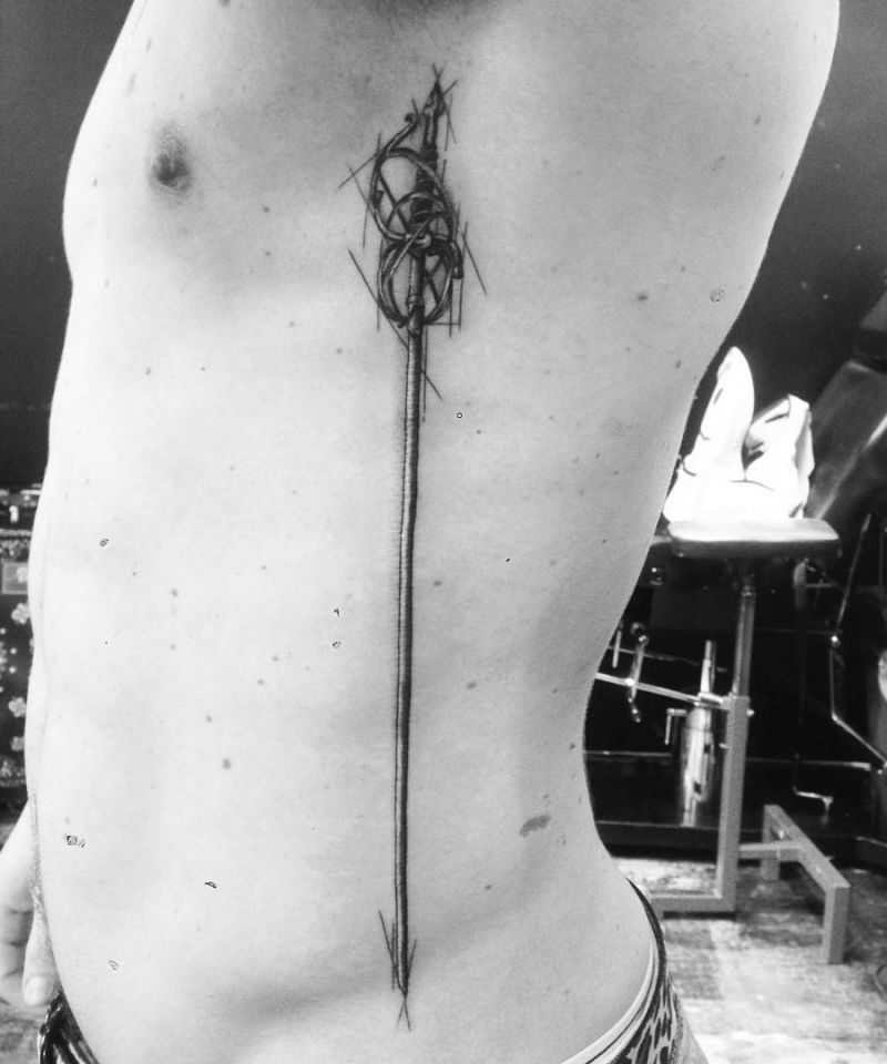 27 Pretty Rapier Tattoos You Must Try