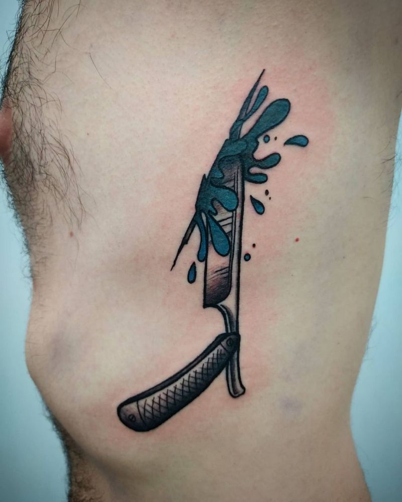 30 Pretty Razor Tattoos for Your Inspiration