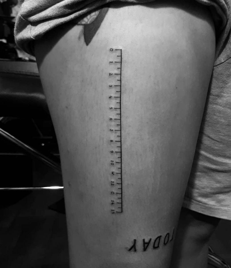 30 Pretty Ruler Tattoos You Will Love