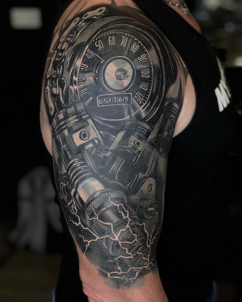 30 Excellent Speedometer Tattoos You Must Try
