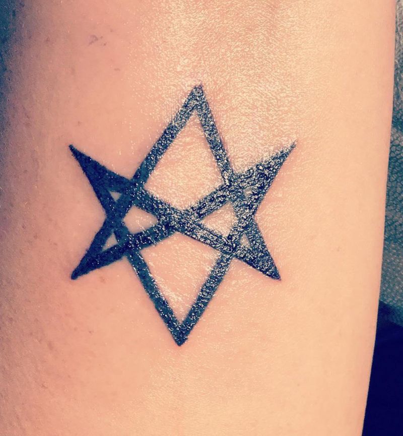 24 Pretty Unicursal Hexagram Tattoos You Can Copy