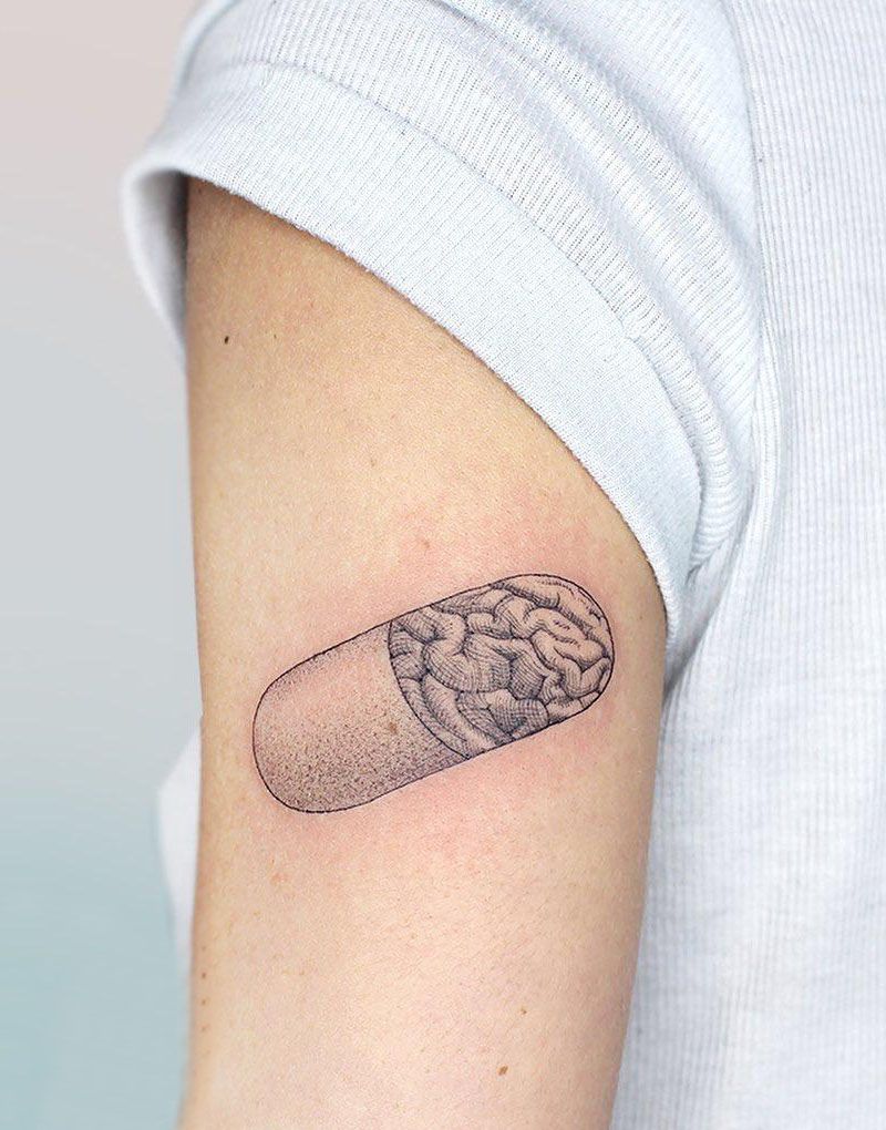 30 Unique Pill Tattoos to Inspire You