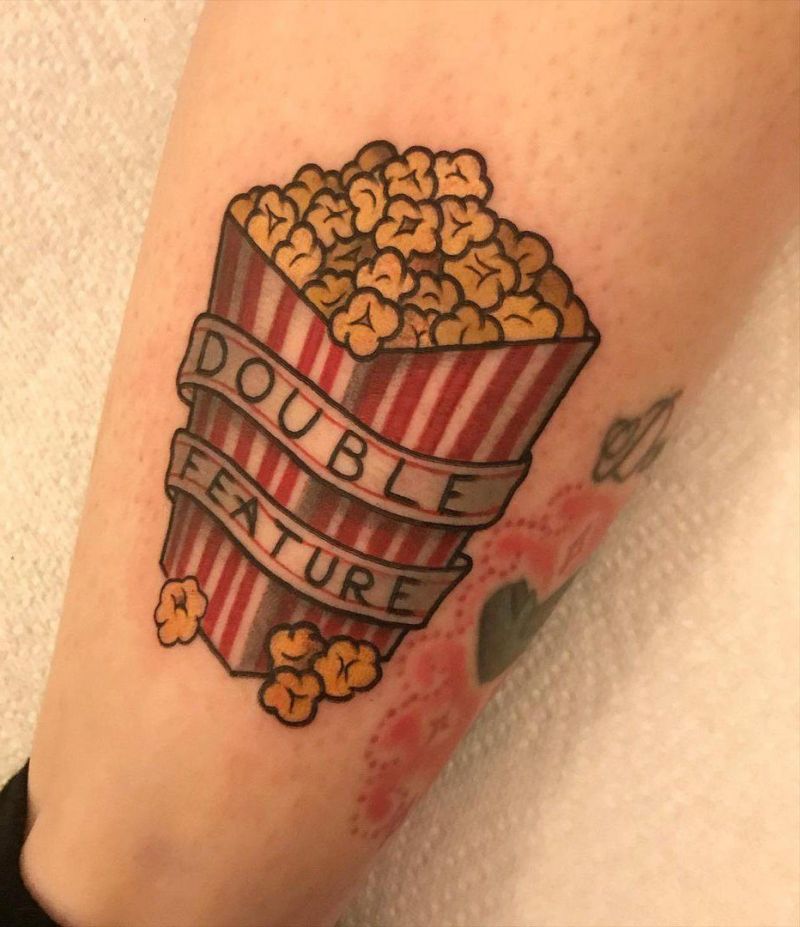 30 Pretty Popcorn Tattoos You Can Copy