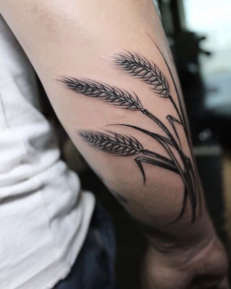 30 Pretty Rice Plant Tattoos You Will Love