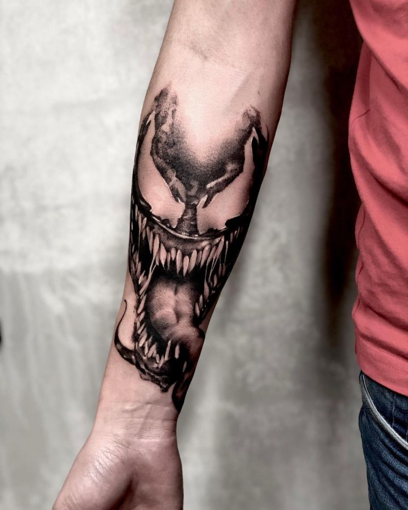 30 Gorgeous Venom Tattoos You Must Try