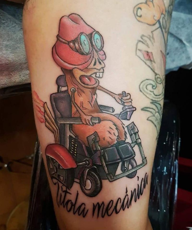 30 Unique Wheel Chair Tattoos You Must Try