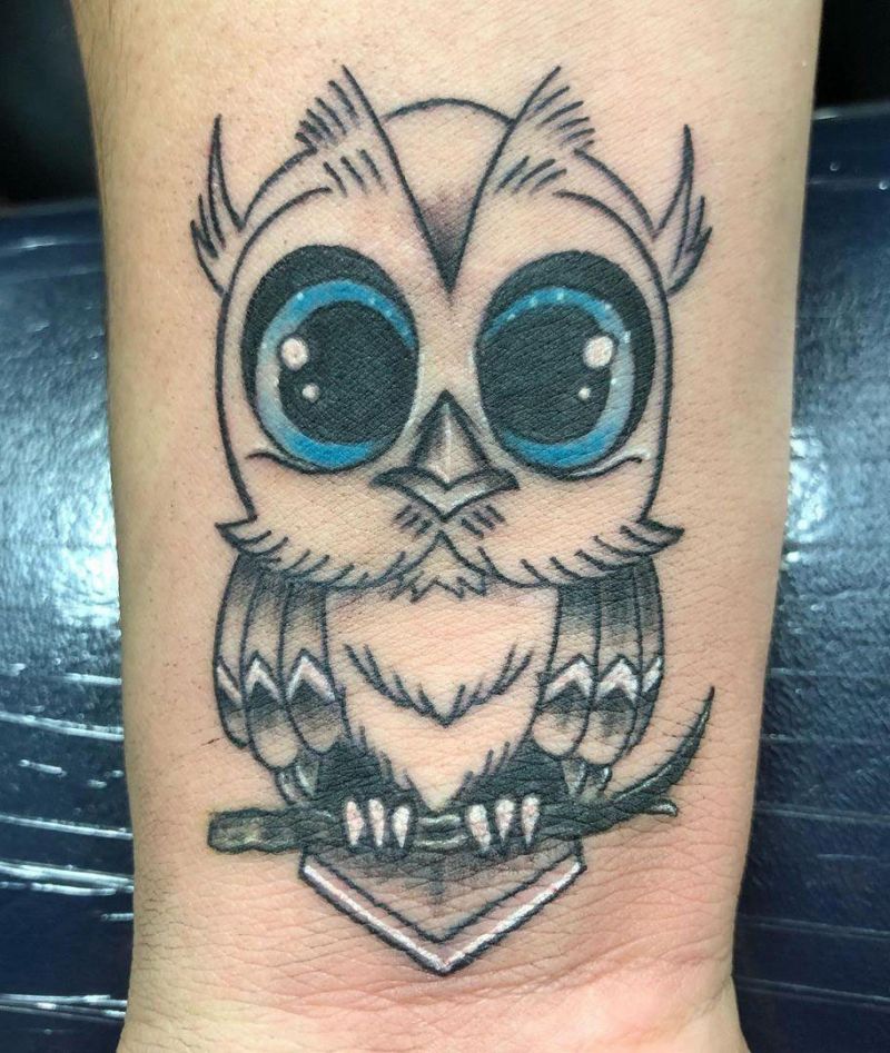 30 Cute Baby Owl Tattoos You Can Copy