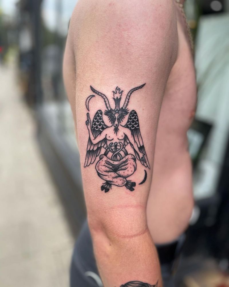 30 Pretty Baphomet Tattoos to Inspire You