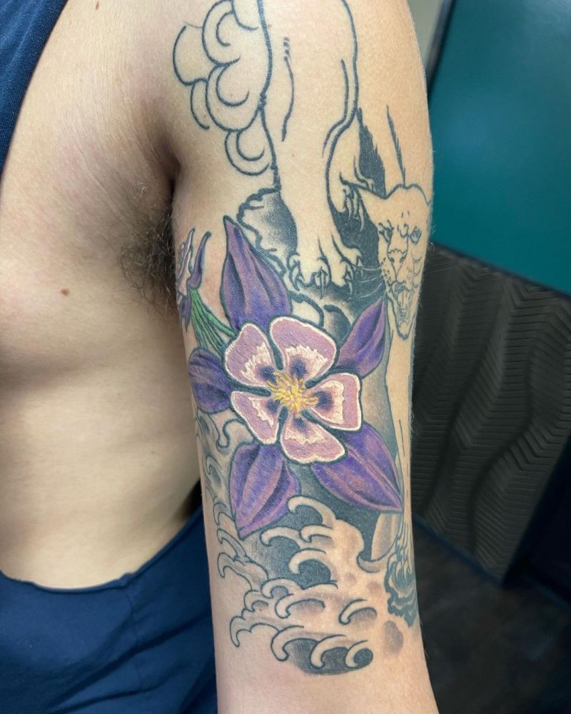 30 Pretty Columbine Tattoos You Will Love