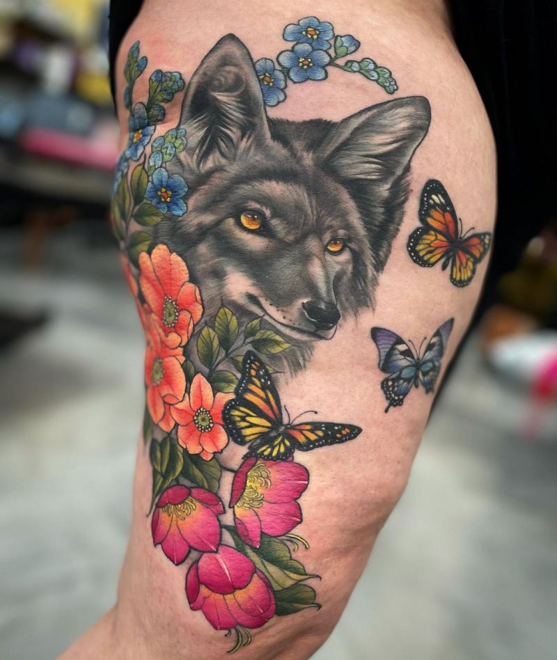 30 Gorgeous Coyote Tattoos You Must See