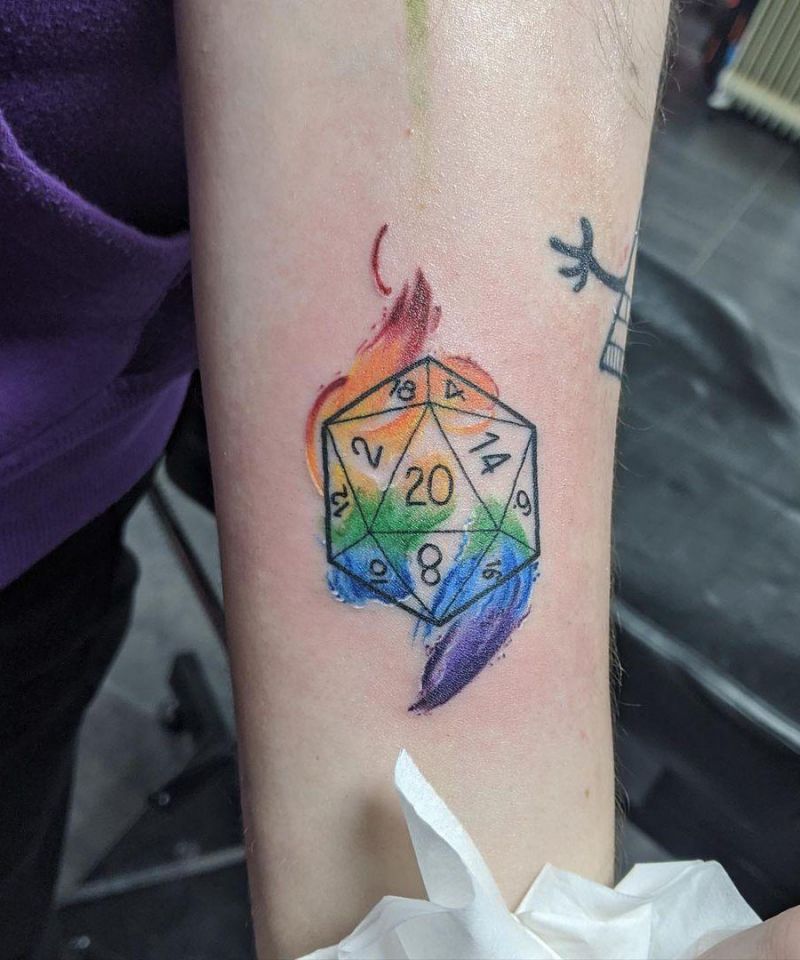 30 Pretty D20 Tattoos You Can Copy