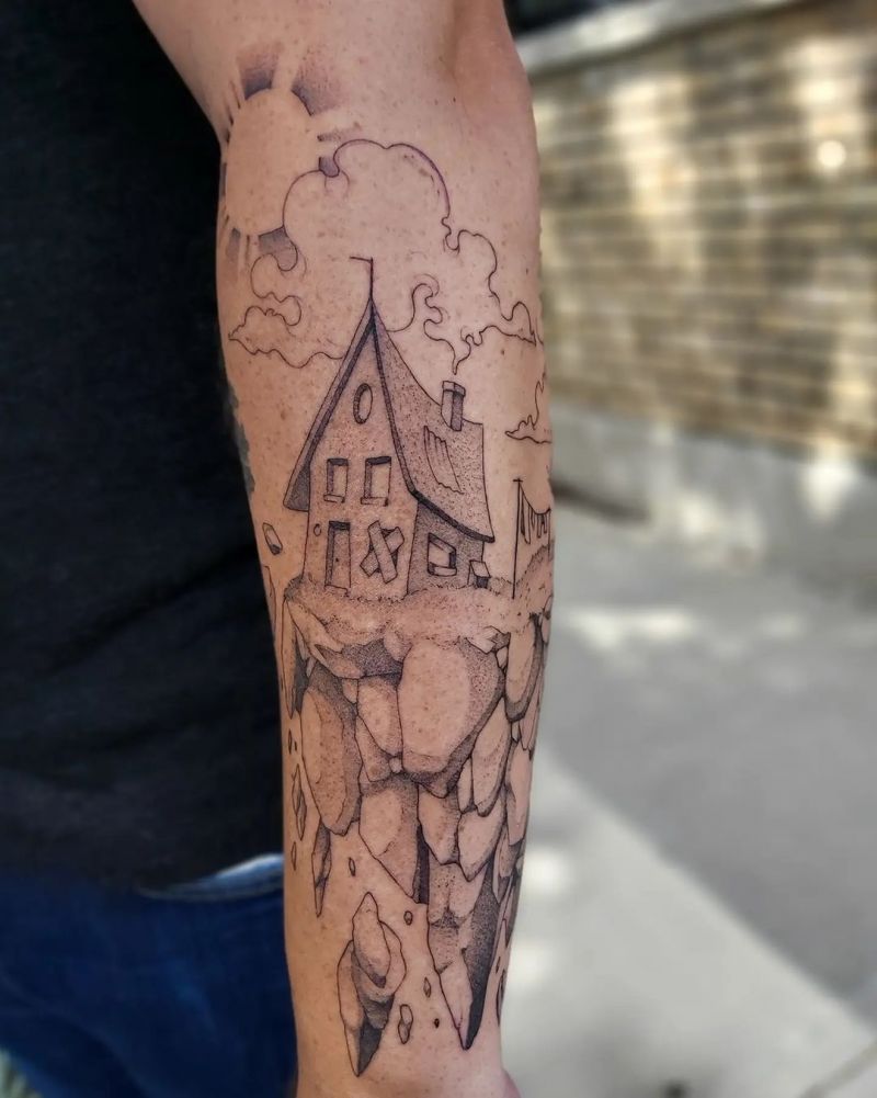 30 Pretty House Tattoos You Can Copy