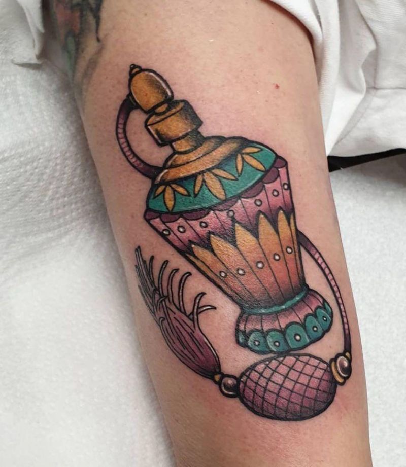 30 Elegant Perfume Bottle Tattoos You Can Copy