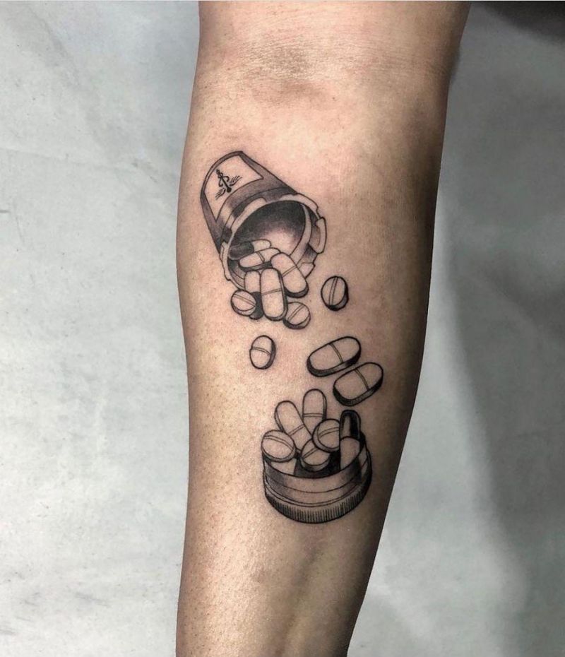 30 Unique Pill Tattoos to Inspire You