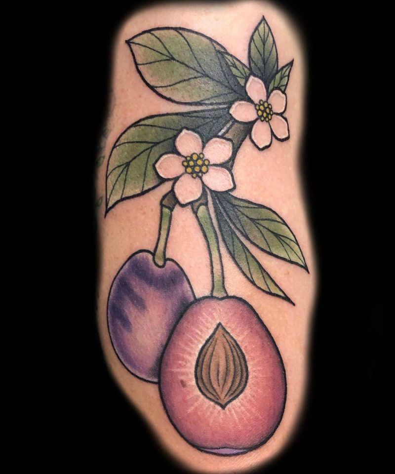 30 Pretty Plum Tattoos You Can Copy