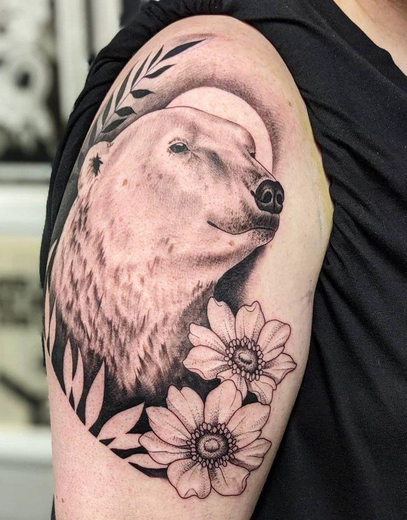 30 Gorgeous Polar Bear Tattoos to Inspire You