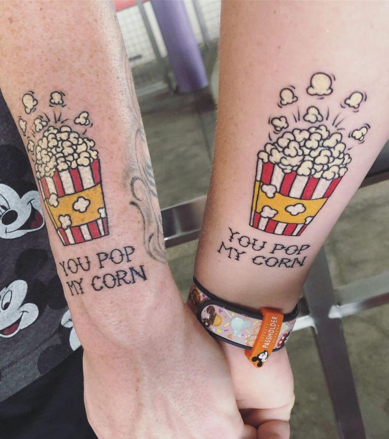 30 Pretty Popcorn Tattoos You Can Copy
