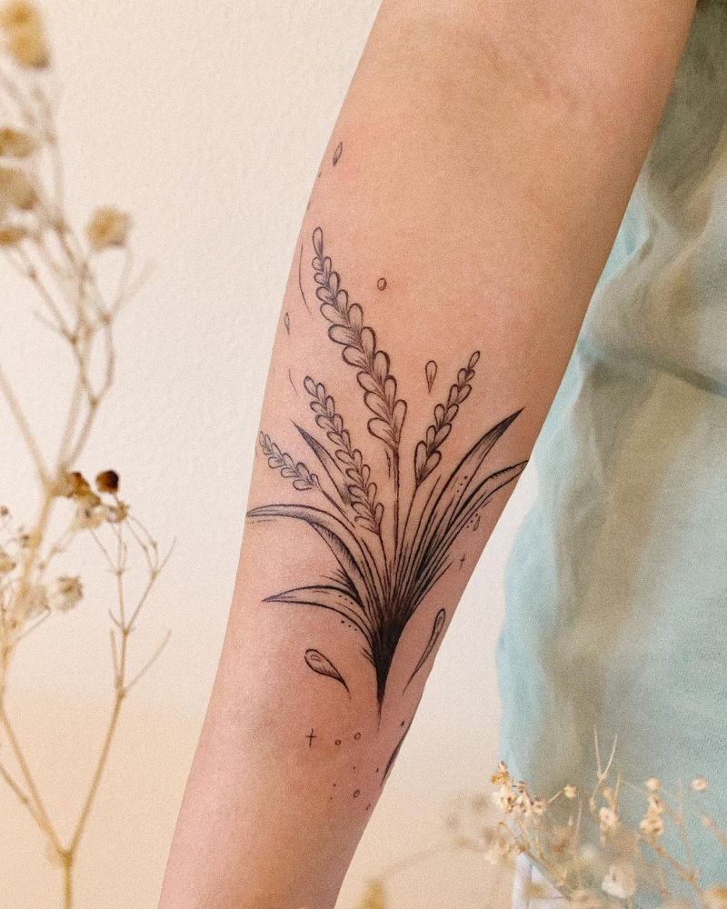 30 Pretty Rice Plant Tattoos You Will Love