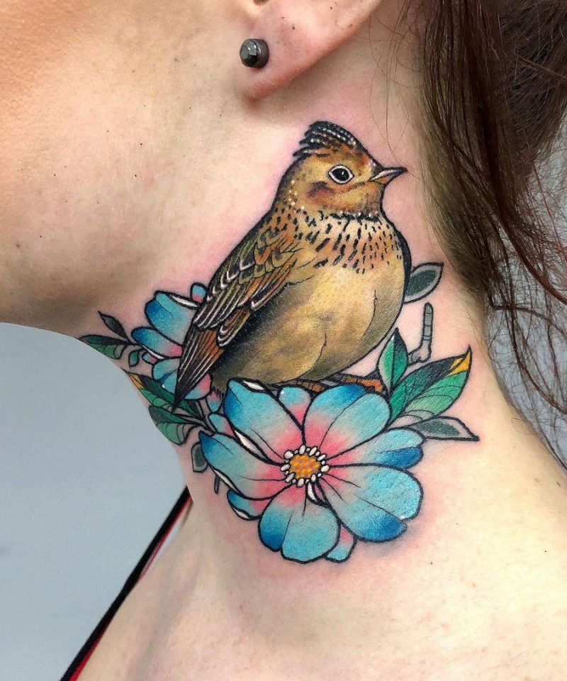 12 Pretty Skylark Tattoos You Can Copy