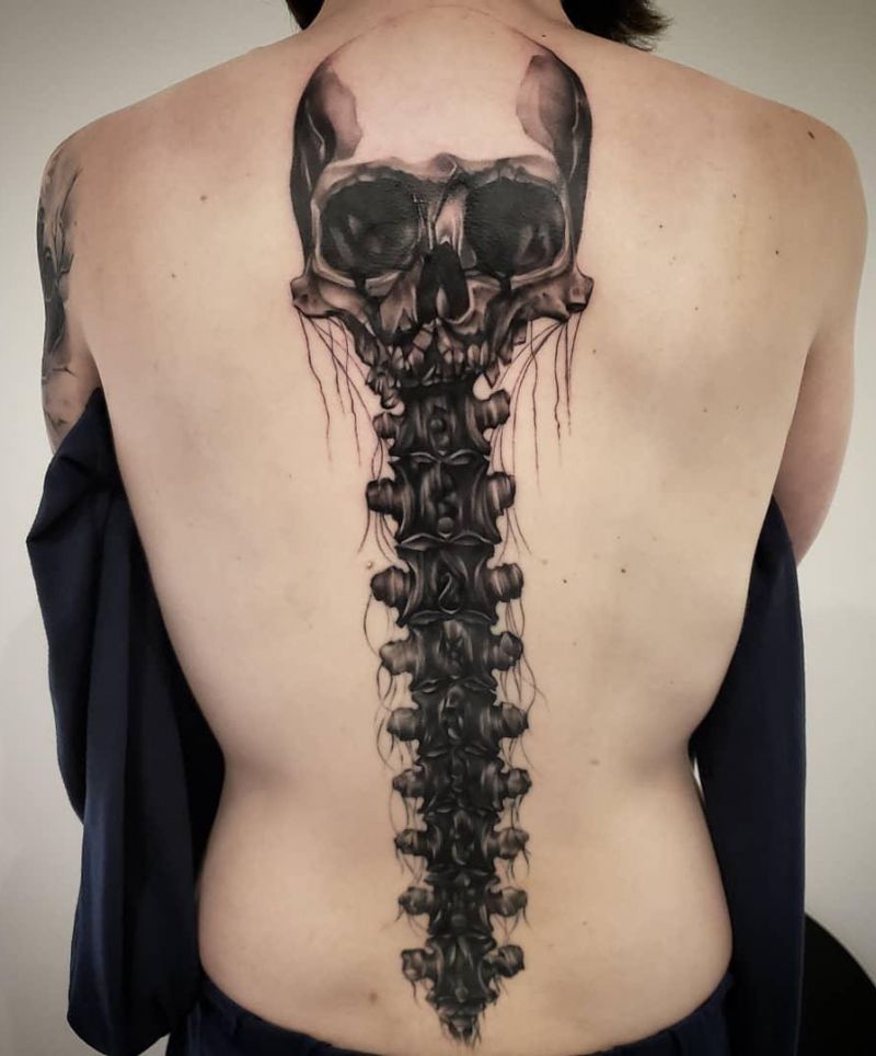 21 Gorgeous Spinal Cord Tattoos You Must Try