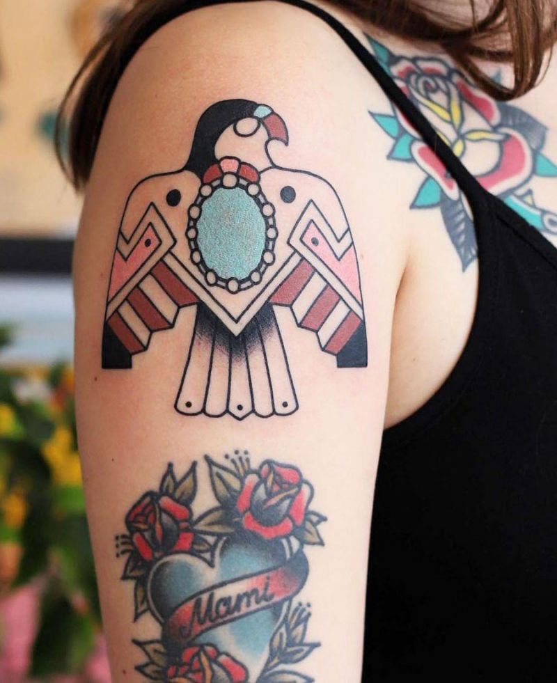 30 Pretty Thunderbird Tattoos to Inspire You