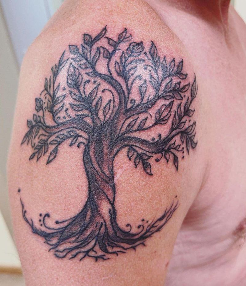 30 Pretty Tree Roots Tattoos for Your Inspiration