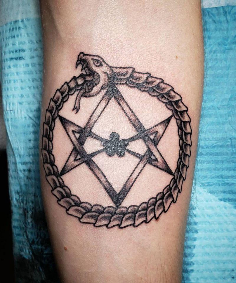 24 Pretty Unicursal Hexagram Tattoos You Can Copy