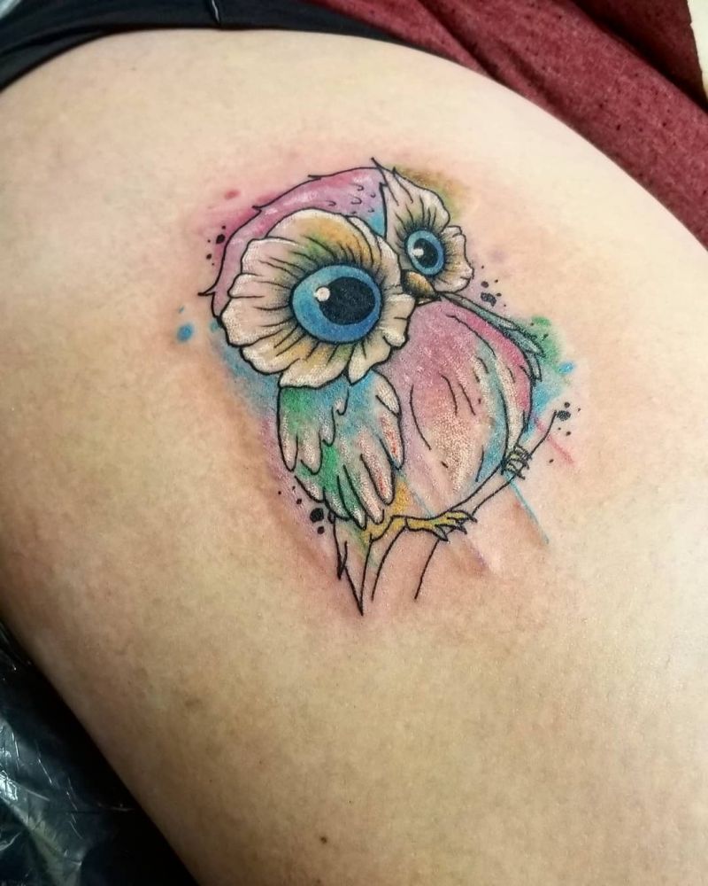 30 Cute Baby Owl Tattoos You Can Copy