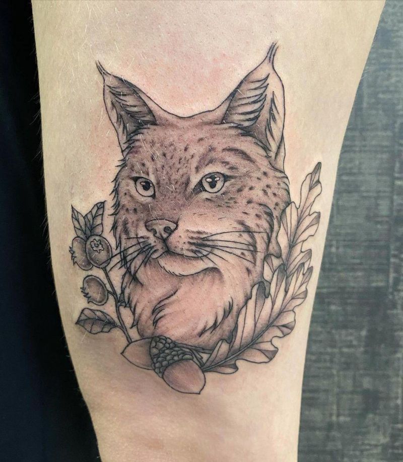 30 Gorgeous Bobcat Tattoos for Your Inspiration