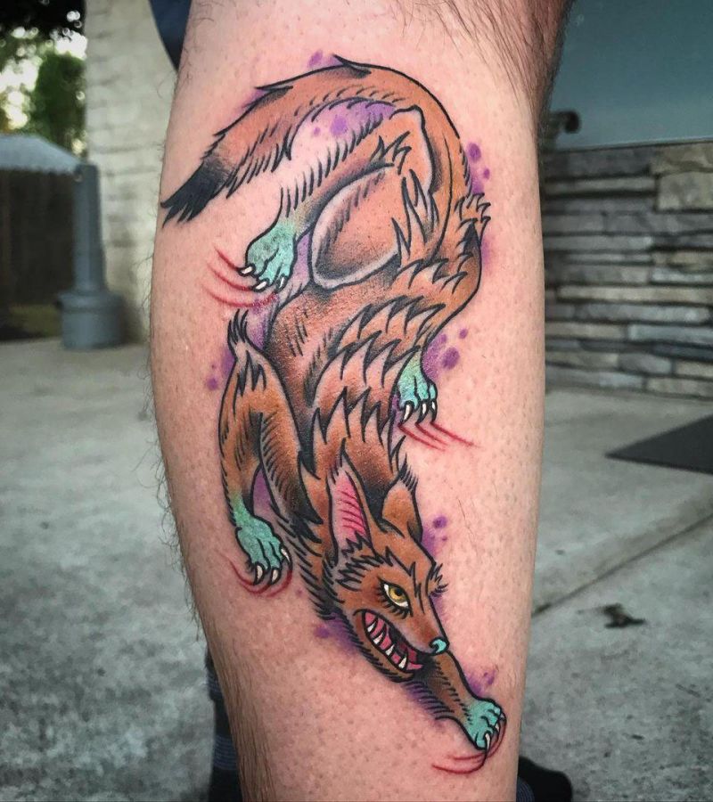 30 Gorgeous Coyote Tattoos You Must See
