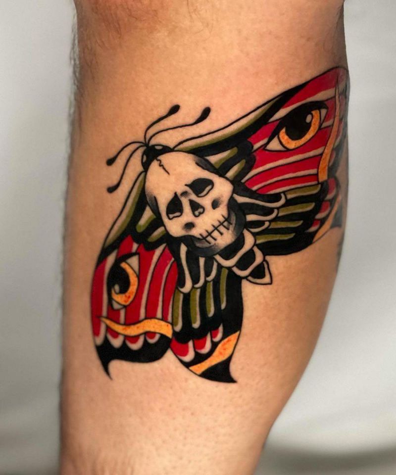 30 Gorgeous Death Moth Tattoos for Your Inspiration