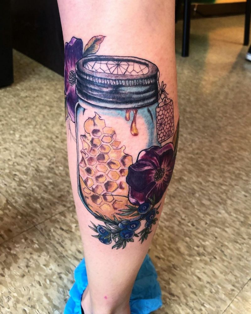 30 Pretty Mason Jar Tattoos You Must Love