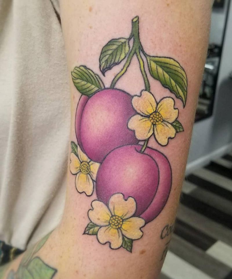 30 Pretty Plum Tattoos You Can Copy