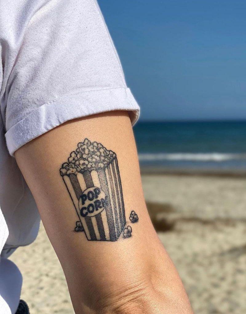 30 Pretty Popcorn Tattoos You Can Copy