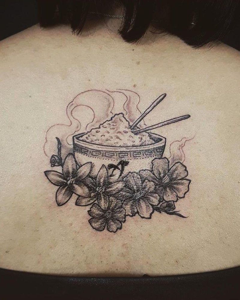 30 Unique Rice Bowl Tattoos to Inspire You